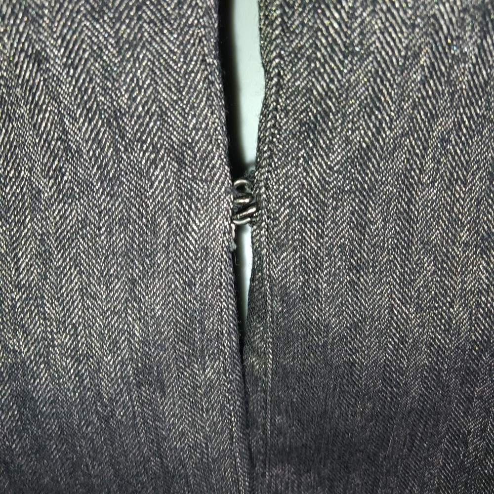Antonio Melani Women's Suit Set Jacket Skirt Herringbone Metallic Size 4 - Picture 7 of 16